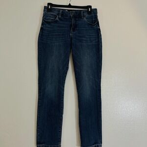 KUT From The Kloth Reese Jeans Womens 4L Blue Straight Mid Rise Stretch Denim